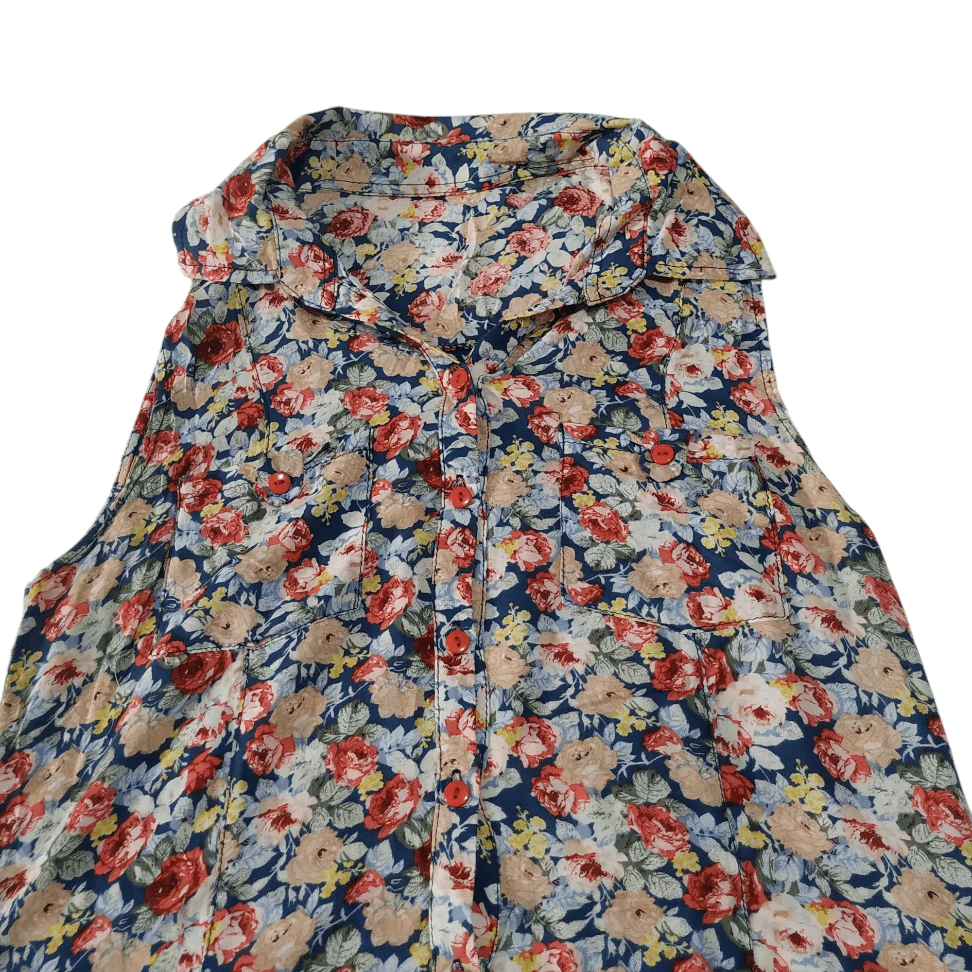 Kemeja Vest Bunga - Gambar 1