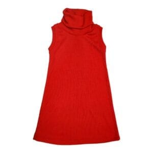 Dress Tanpa Lengan Turtle Neck